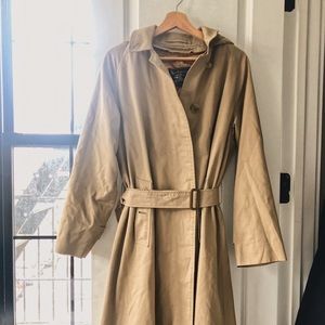 Vintage Burberry Hooded Trench Coat RemovableLiner